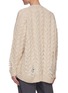 Back View - Click To Enlarge - STELLA MCCARTNEY - Distressed cable knit cardigan