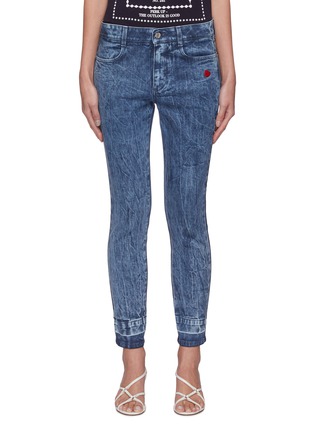 Main View - Click To Enlarge - STELLA MCCARTNEY - Crinkle effect skinny jeans