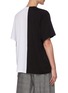 Back View - Click To Enlarge - STELLA MCCARTNEY - Two-tone logo T-shirt