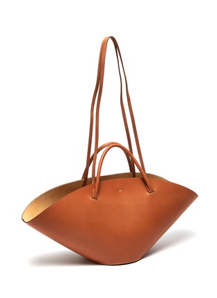 Detail View - Click To Enlarge - JIL SANDER - 'Sombrero' mid leather shoulder bag