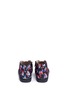 Back View - Click To Enlarge - AKID - 'Knight' floral print canvas kids sneakers