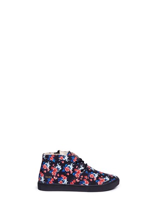 Main View - Click To Enlarge - AKID - 'Knight' floral print canvas kids sneakers