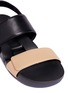 Detail View - Click To Enlarge - FIGS BY FIGUEROA - Figulous' colourblock leather hinged slingback sandals