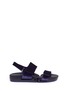 Main View - Click To Enlarge - FIGS BY FIGUEROA - 'Figulous' velvet hinged slingback sandals