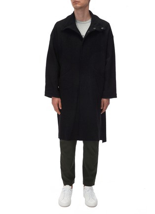 THE VIRIDI-ANNE | High neck reversible wool coat | Men