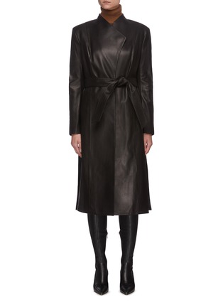 Main View - Click To Enlarge - MACKAGE - 'Selena' belted leather trench coat