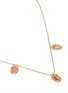 Figure View - Click To Enlarge - XIAO WANG - 'Elements' diamond 14k rose gold ball chain necklace
