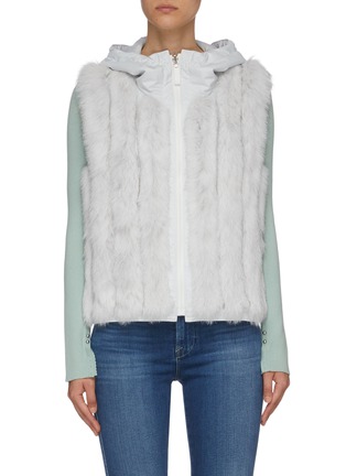 Main View - Click To Enlarge - GEMMI - Reversible fox fur hooded vest