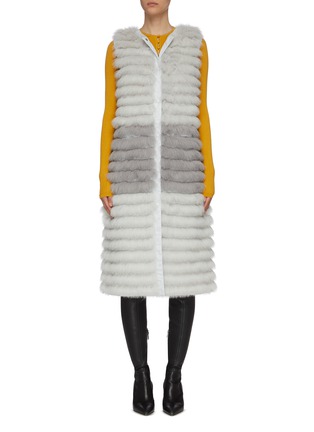 Main View - Click To Enlarge - GEMMI - Reversible fox fur vest
