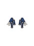 Main View - Click To Enlarge - SUZANNE KALAN - 'Fireworks' diamond sapphire 18k white gold earrings