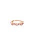 Main View - Click To Enlarge - SUZANNE KALAN - 'Fireworks Bliss' diamond sapphire 18k rose gold half eternity ring
