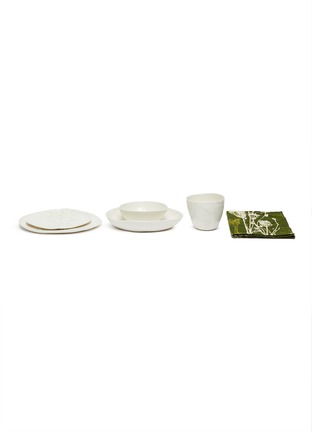 Main View - Click To Enlarge - PETERSHAM NURSERIES - Porcelain botanical motif dinner set for 4