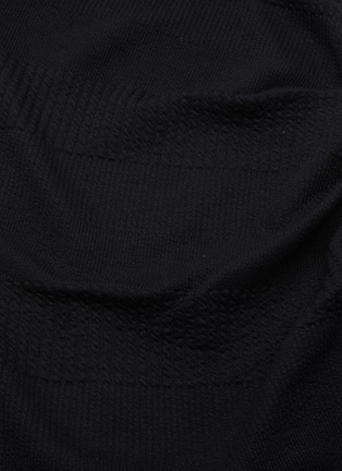 Detail View - Click To Enlarge - ACLER - Parkfield' Asymmetric High Neck Ruch Midi Dress
