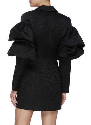 Back View - Click To Enlarge - ACLER - Stow' exaggerated puff sleeve blazer dress
