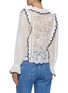 Back View - Click To Enlarge - SELF-PORTRAIT - Bow Detail Ruffled Cord Lace Blouse