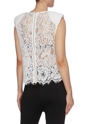 Back View - Click To Enlarge - SELF-PORTRAIT - Sleeveless Lace Top