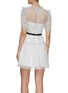 Back View - Click To Enlarge - SELF-PORTRAIT - Polka Dot Mesh Pleated Mini Dress