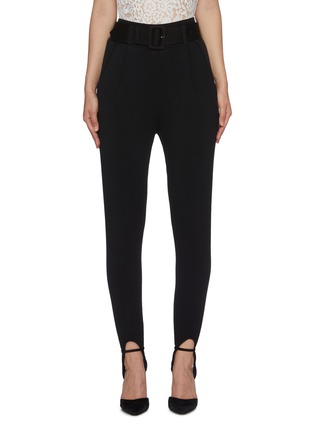 Main View - Click To Enlarge - SELF-PORTRAIT - Belted Stirrup Jogging Pants
