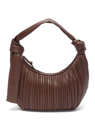 Main View - Click To Enlarge - NEOUS - 'Neptune' pleated leather hobo bag
