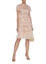 Figure View - Click To Enlarge - NEEDLE & THREAD - 'ELSIE RIBBON' Floral Embroidered Ruffle Tier Mini Dress