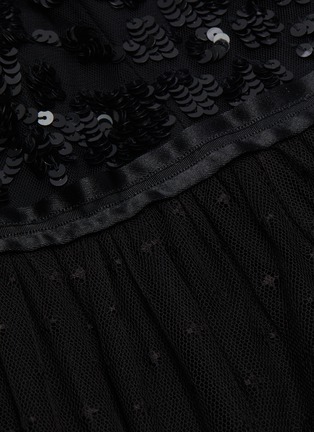  - NEEDLE & THREAD - 'SHIRLEY RIBBON' Puff Sleeve Sequin Embellished Maxi Dress