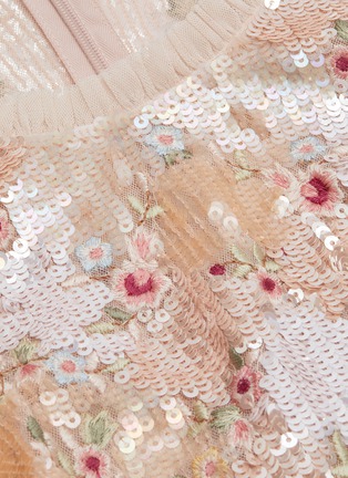 - NEEDLE & THREAD - Rose diamond multi-tonal sequins mini dress