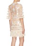 Back View - Click To Enlarge - NEEDLE & THREAD - Rose diamond multi-tonal sequins mini dress