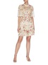 Figure View - Click To Enlarge - NEEDLE & THREAD - 'Trellis Rose' mini dress