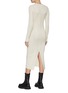 Back View - Click To Enlarge - REMAIN - 'JOY' Low V-neck Slim Fit Midi Dress