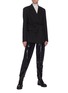 Figure View - Click To Enlarge - REMAIN - Daisy' Double Breast Pad Shoulder Blazer