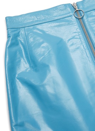 Detail View - Click To Enlarge - REMAIN - LIZZIE' Front Zip Patent Leather Mini Skirt