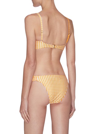 Back View - Click To Enlarge - PEONY - Gingham Ruch Bikini Bottom