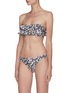 Figure View - Click To Enlarge - PEONY - Floral Ruffle Bikini Top