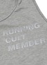  - SATISFY - 'Running Cult Member' Slogan Print Bib Number Singlet Vest