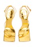 Detail View - Click To Enlarge - A.W.A.K.E. MODE - DELTA' Asymmetric Strap Square Toe Heeled Sandals