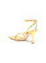 - A.W.A.K.E. MODE - DELTA' Asymmetric Strap Square Toe Heeled Sandals
