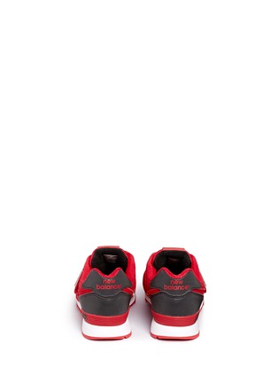 Back View - Click To Enlarge - NEW BALANCE - '574 High Visibility' mesh suede kids sneakers