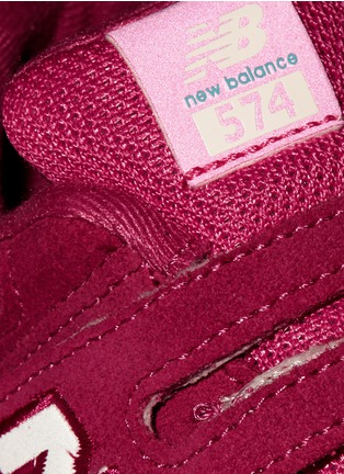  - NEW BALANCE - '574 High Visibility' mesh suede toddler sneakers