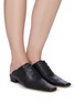 Figure View - Click To Enlarge - A.W.A.K.E. MODE - 'FRANKA' Leather Oxford Mules