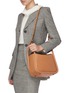 Front View - Click To Enlarge - BOYY - Wonton 25' leather handbag