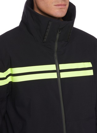 Detail View - Click To Enlarge - ROSSIGNOL - 'Enbleme' Logo Patch Contrast Stripe Hood Ski Jacket