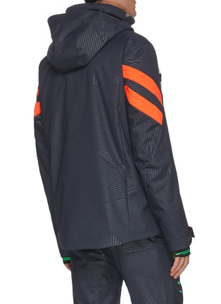 Back View - Click To Enlarge - ROSSIGNOL - HERO' Neon Stripe Hood Ski Jacket