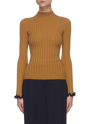 Main View - Click To Enlarge - EQUIL - Ruffle Hem Rib Sweater