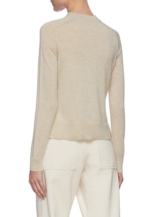 Back View - Click To Enlarge - EQUIL - Outline Slit Crewneck Cashmere Swetaer