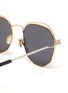 Detail View - Click To Enlarge - JIMMY CHOO - Franny' angular cutout metal frame sunglasses
