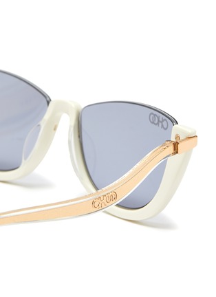 Detail View - Click To Enlarge - JIMMY CHOO - 'Iona' half frame cat eye sunglasses