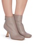 Figure View - Click To Enlarge - NICHOLAS KIRKWOOD - Alba' angle heel leather ankle boots