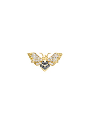 Main View - Click To Enlarge - SARAH ZHUANG - Fantasy Garden diamond 18k gold bee ring