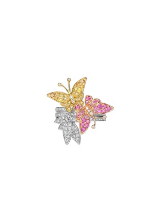 Main View - Click To Enlarge - SARAH ZHUANG - Fantasy Garden sapphire 18k white gold butterfly ring