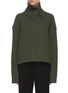 Main View - Click To Enlarge - REMAIN - 'Francine' rollup turtleneck rib knit sweater